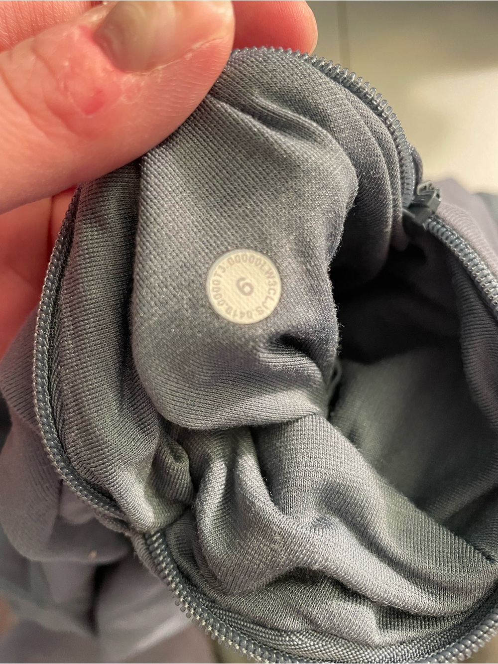 Lululemon Warm Stabilizer 1/2 Zip Hoodie Blue Charcoal Women's 6 - Picture 10 of 10